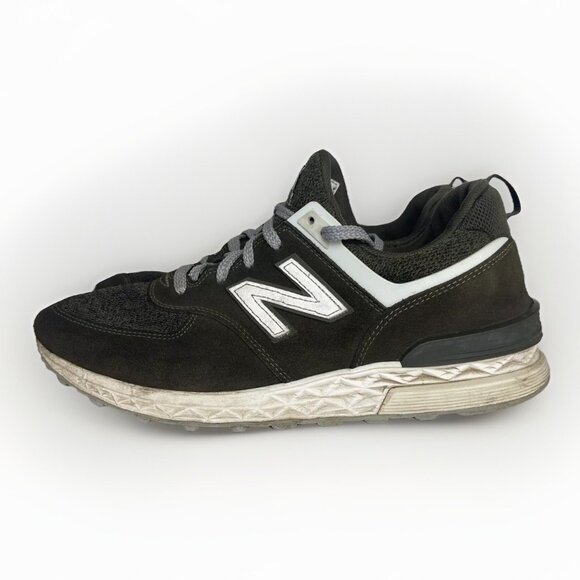 New Balance Mens 574 Sport Olive Green Suede Shoes Sneakers Size 10 D MS574BM - Picture 1 of 8